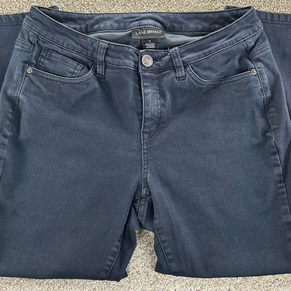 Lane Bryant Denim - Lane Bryant Size 14 - Ankle Jeans - Dark Blue/Black - 5 Pocket